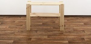 Wamar-Sosenka MAXI Regał Drewniany 64x80x30 cm 2 Półki ażurowe Surowy Drewno sosnowe MAXI-2LA 4