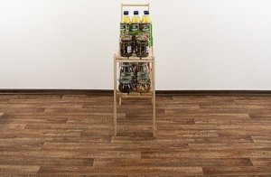 Wamar-Sosenka MAXI Regał Drewniany 64x80x30 cm 2 Półki ażurowe Surowy Drewno sosnowe MAXI-2LA 6