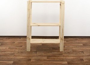 Wamar-Sosenka MAXI Surowy Regał Drewniany 115x80x30 cm 3 Półki ażurowe Drewno sosnowe MAXI-3LA 7