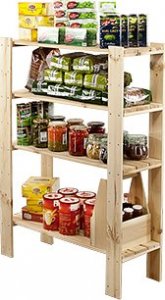 Wamar-Sosenka MAXI Surowy Regał Drewniany 115x80x30 cm 4 Półki ażurowe Drewno sosnowe MAXI-3LA+ 7