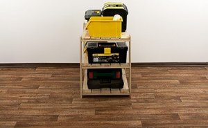 Wamar-Sosenka MAXI Regał Drewniany 64x80x50 cm 3 Półki pełne Surowe drewno sosnowe MAXI-2MP+ 6