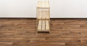 Wamar-Sosenka MAXI Regał Drewniany 64x80x30 cm 3 Półki ażurowe Surowy Drewno sosnowe MAXI-2LA+ 2