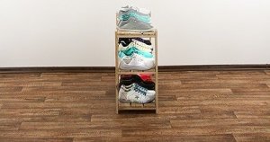 Wamar-Sosenka MAXI Regał Drewniany 64x80x30 cm 3 Półki ażurowe Surowy Drewno sosnowe MAXI-2LA+ 9