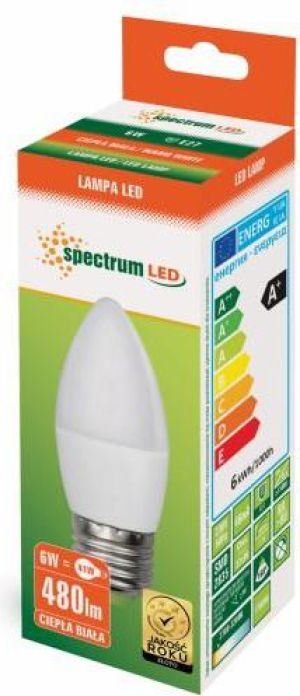 Spectrum LED Świecowa E27, 230V, 6W, WW (WOJ13061) 2