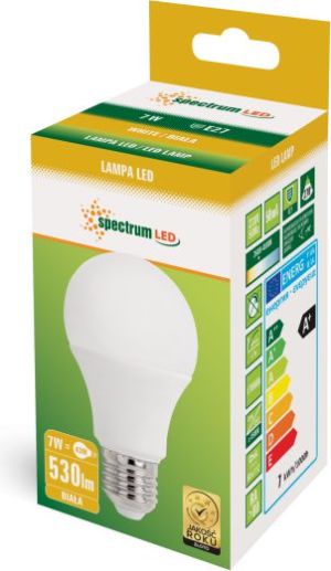 Spectrum LED GLS E-27, 230V, 7W, NW (WOJ13897) 2