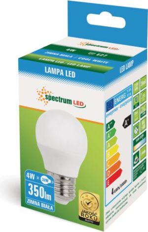 Spectrum LED Kulka E-27, 230V, 4W, CW (WOJ13033) 2