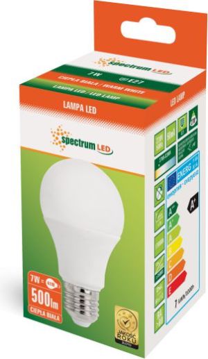 Spectrum LED GLS E-27, 230V, 7W, WW (WOJ13900) 2