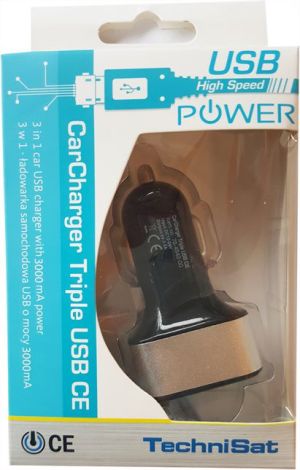 Ładowarka TechniSat 3x USB-A 5.1 A  (76-4942-00) 2