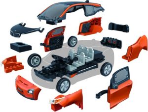 Banbao Klocki BanBao 6802 BMW i3 napęd pull-back 3