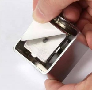 Aptel WIESZAK ŚCIENNY Samoprzylepny Łazienkowy Kuchenny srebrny-szary AG797 3