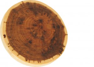 Wamar-Sosenka Zestaw 2 szt Okorowanych Podkładek na Stół /śr. 12-15 cm/ Drewno Akacji Olejowany Naturalny PDOA_1215X10_DO2 / Wamar-Sosenka 2