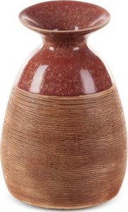 Eurofirany Nowoczesny wazon ceramiczny ELDA 16X15X22 jasnobrązowy 1
