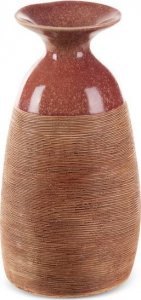 Eurofirany Nowoczesny wazon ceramiczny ELDA 17X16X31 jasnobrązowy 1