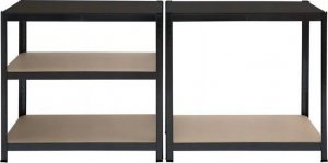 kontrast Regał magazynowy metalowy 180x90x40 5 półek x 175 kg czarny 3