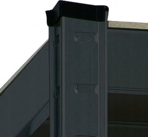 kontrast Regał magazynowy metalowy 180x90x40 5 półek x 175 kg czarny 4