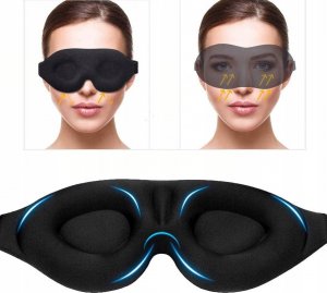 Medi Sleep Opaska, maska na oczy 3D do spania, podróży profes 4