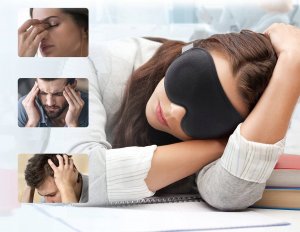 Medi Sleep Opaska, maska na oczy 3D do spania, podróży profes 5