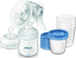 Avent Laktator Ręczny NATURAL +Butelka 125ml 0m+ 1