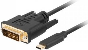 Adapter USB Lanberg Lanberg CA-CMDV-10CU-0010-BK adapter kablowy 1 m USB Type-C DVI-D 1