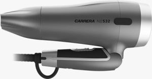 Suszarka Carrera Carrera Hair dryer  No. 532 1600 W, Number of temperature settings 2, Ionic function, Grey/Black (15231011) - 197840 1