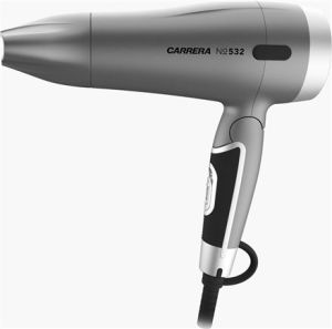 Suszarka Carrera Carrera Hair dryer  No. 532 1600 W, Number of temperature settings 2, Ionic function, Grey/Black (15231011) - 197840 3