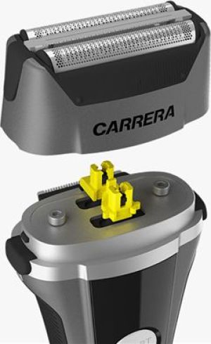 Golarka Carrera Carrera Shaver  No. 421 Cordless, Charging time 1.5 h, Operating time 45 min, Wet use, Lithium Ion, Number of shaver heads/blades 3, Grey/Black 4