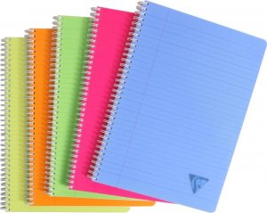 Clairefontaine Clairefontaine 5 kołozeszytów Linicolor A4, 90 kartek w linię margines 1