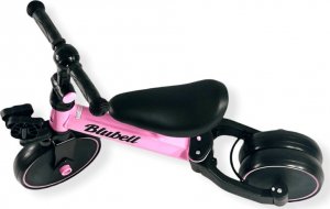 Rowerek biegowy Blue Ride jeździk Trójkołowy 3w1 003 Ciemny Róż 6