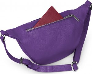 Vezze Saszetka Skórzana Vezze Pancia Fioletowa 5
