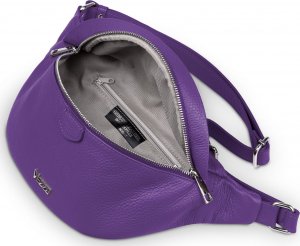 Vezze Saszetka Skórzana Vezze Pancia Fioletowa 7