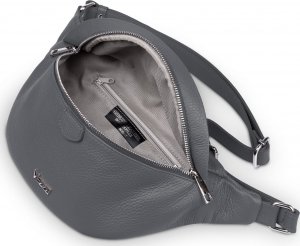 Vezze Saszetka Skórzana Vezze Pancia Grafitowa 7