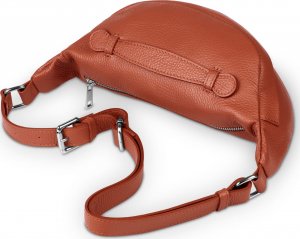 Vezze Saszetka Skórzana Vezze Pancia Pomarańczowa 3