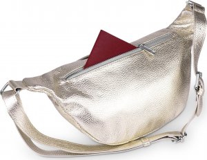 Vezze Saszetka Skórzana Vezze Pancia Złota 5