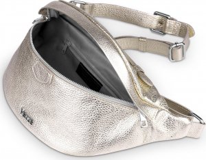 Vezze Saszetka Skórzana Vezze Pancia Złota 7