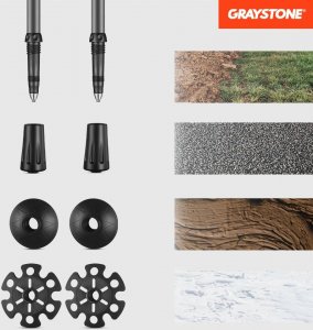 Graystone LA Ltd Kije trekkingowe składane Graystone G5 Gray 8