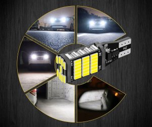 SKLEPLEDY ŻARÓWKA LED W16W T15 CANBUS WSTECZNY 45 LED SMD 8