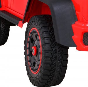 Mercedes Auto na alumulator G63 6x6 AMG Czerwony 13