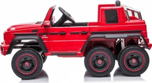 Mercedes Auto na alumulator G63 6x6 AMG Czerwony 2