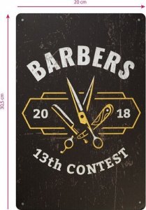 Activeshop TABLICA OZDOBNA BARBER B038 2