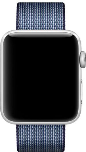Apple Pasek z plecionego nylonu w kolorze nocnego błękitu do koperty 42 mm (MPW82ZM/A) 3