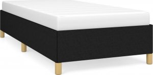 vidaXL vidaXL Rama łóżka, czarna, 80 x 200 cm, tapicerowana tkaniną 2