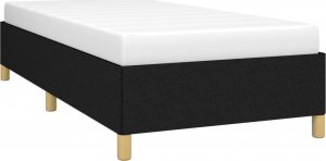 vidaXL vidaXL Rama łóżka, czarna, 80 x 200 cm, tapicerowana tkaniną 3