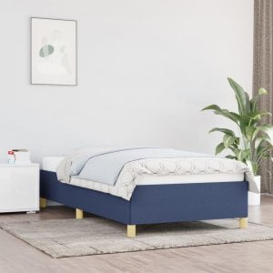 vidaXL vidaXL Rama łóżka, niebieska, 80 x 200 cm, tapicerowana tkaniną 1
