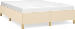vidaXL vidaXL Rama łóżka, kremowa, 140x200 cm, obita tkaniną 2