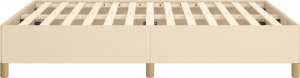 vidaXL vidaXL Rama łóżka, kremowa, 140x200 cm, obita tkaniną 6