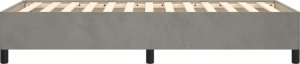 vidaXL vidaXL Rama łóżka, jasnoszara, 80 x 200 cm, tapicerowana aksamitem 6