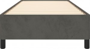 vidaXL vidaXL Rama łóżka, ciemnoszara, 80x200 cm, tapicerowana aksamitem 5