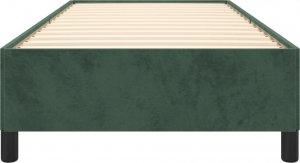 vidaXL vidaXL Rama łóżka, ciemnozielona, 80x200 cm, tapicerowana aksamitem 5