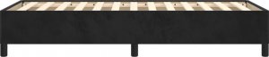 vidaXL vidaXL Rama łóżka, czarna, 90x190 cm, tapicerowana tkaniną 6