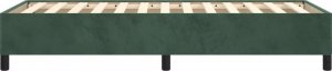 vidaXL vidaXL Rama łóżka, ciemnozielona, 90x200 cm, tapicerowana aksamitem 6